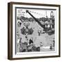 The Gentle Art of Excavating-William Heath Robinson-Framed Art Print