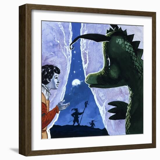 The Gentle Dragon-Gerry Embleton-Framed Giclee Print