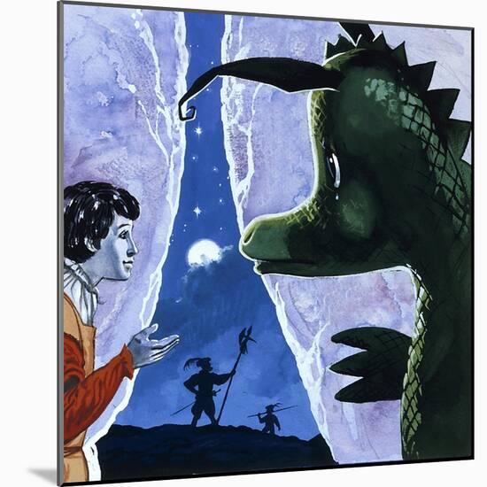 The Gentle Dragon-Gerry Embleton-Mounted Giclee Print