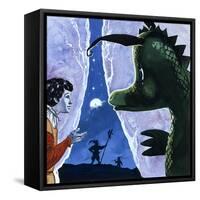 The Gentle Dragon-Gerry Embleton-Framed Stretched Canvas