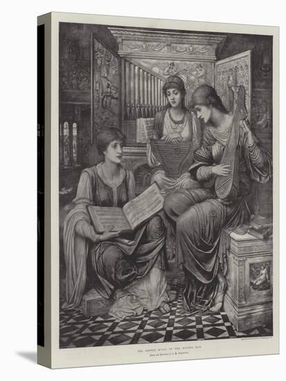 The Gentle Music of the Bygone Day-John Melhuish Strudwick-Stretched Canvas