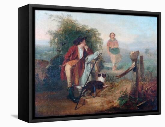 The Gentle Shepherd-Alexander Johnston-Framed Stretched Canvas