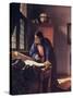 The Geographer, 1668-1669-Johannes Vermeer-Stretched Canvas