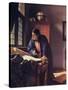 The Geographer, 1668-1669-Johannes Vermeer-Stretched Canvas