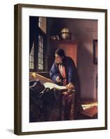 The Geographer, 1668-1669-Johannes Vermeer-Framed Giclee Print