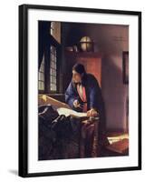 The Geographer, 1668-1669-Johannes Vermeer-Framed Giclee Print