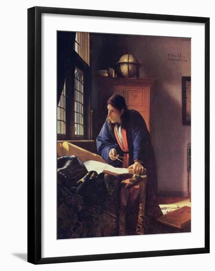 The Geographer, 1668-1669-Johannes Vermeer-Framed Giclee Print