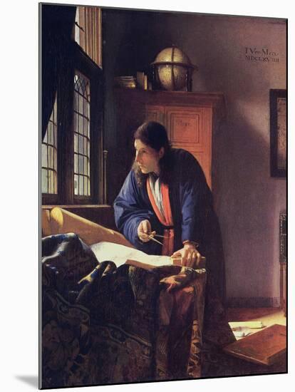 The Geographer, 1668-1669-Johannes Vermeer-Mounted Giclee Print