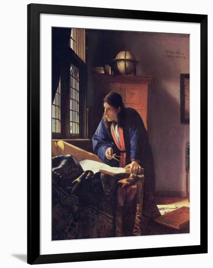 The Geographer, 1668-1669-Johannes Vermeer-Framed Giclee Print