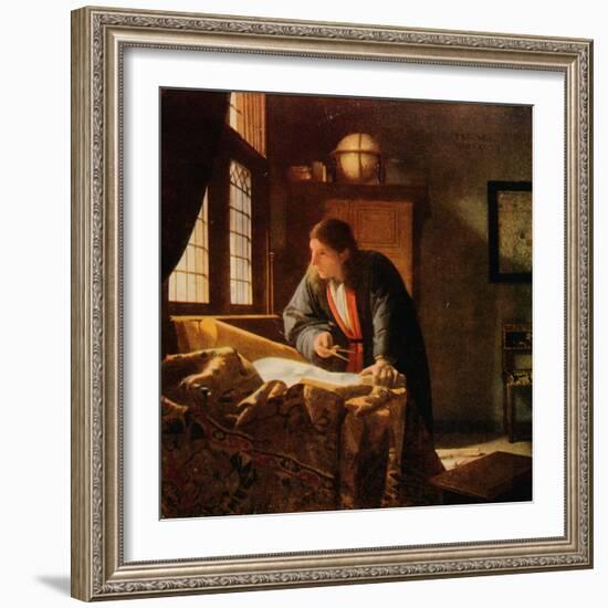 'The Geographer', 1669, (1911)-Jan Vermeer-Framed Giclee Print