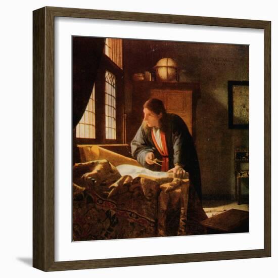 'The Geographer', 1669, (1911)-Jan Vermeer-Framed Giclee Print