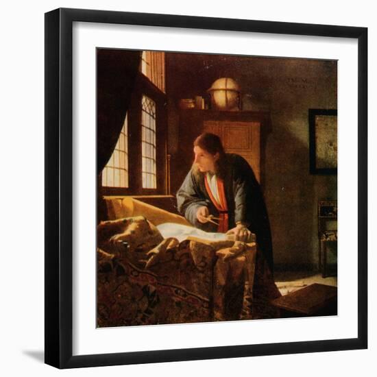 'The Geographer', 1669, (1911)-Jan Vermeer-Framed Giclee Print