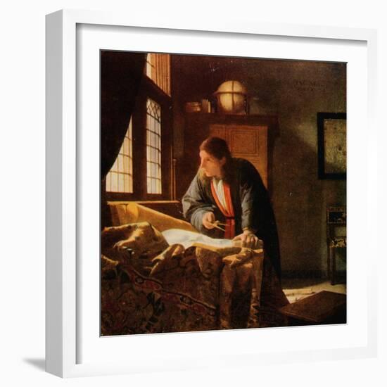 'The Geographer', 1669, (1911)-Jan Vermeer-Framed Giclee Print