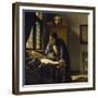 The Geographer. 1669-Johannes Vermeer-Framed Giclee Print