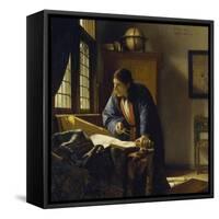 The Geographer. 1669-Johannes Vermeer-Framed Stretched Canvas