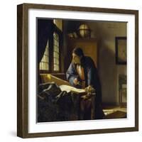 The Geographer. 1669-Johannes Vermeer-Framed Giclee Print