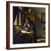 The Geographer. 1669-Johannes Vermeer-Framed Giclee Print