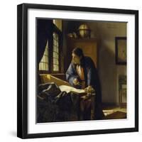 The Geographer. 1669-Johannes Vermeer-Framed Giclee Print