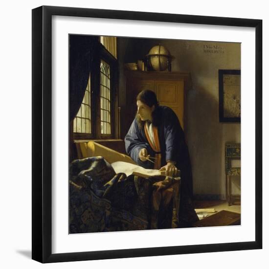 The Geographer. 1669-Johannes Vermeer-Framed Giclee Print