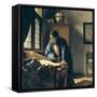 The Geographer-Johannes Vermeer-Framed Stretched Canvas