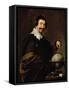 The Geographer-Diego Velazquez-Framed Stretched Canvas