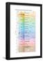 The geologic time scale from 700,000,000 years ago to the present-Encyclopaedia Britannica-Framed Poster