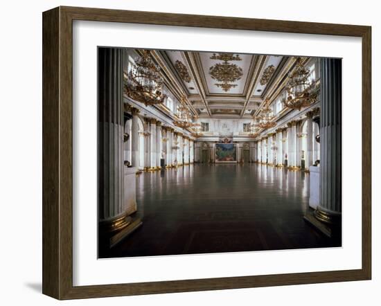 The George Hall (Great Throne Hal) in the Winter Palace, 1837-1842-Giacomo Antonio Domenico Quarenghi-Framed Photographic Print