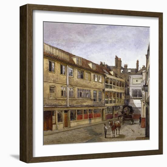 The George Inn, Borough High Street, Southwark, London, 1880-John Crowther-Framed Giclee Print