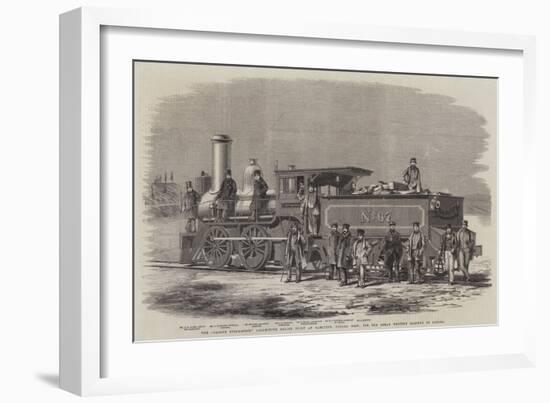 The George Stephenson Locomotive Engine Built at Hamilton-null-Framed Giclee Print