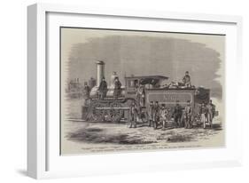 The George Stephenson Locomotive Engine Built at Hamilton-null-Framed Giclee Print