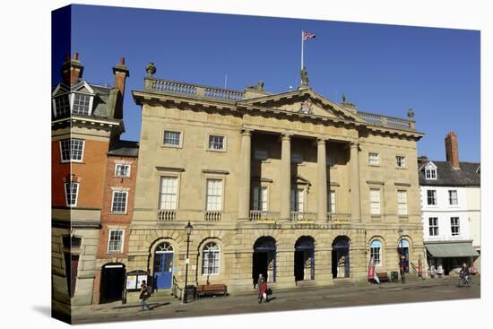 The Georgian Facade of the Town Hall and Butter Market Shopping Arcade-Stuart Forster-Stretched Canvas