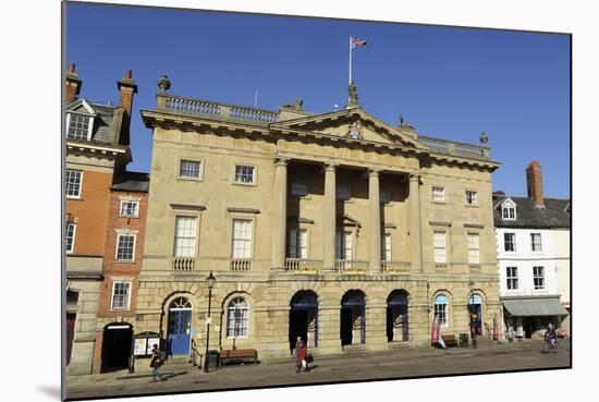 The Georgian Facade of the Town Hall and Butter Market Shopping Arcade-Stuart Forster-Mounted Photographic Print