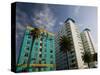 The Georgian Hotel and Beach Condos, Santa Monica, Los Angeles, California-Walter Bibikow-Stretched Canvas