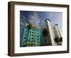 The Georgian Hotel and Beach Condos, Santa Monica, Los Angeles, California-Walter Bibikow-Framed Photographic Print