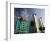 The Georgian Hotel and Beach Condos, Santa Monica, Los Angeles, California-Walter Bibikow-Framed Photographic Print