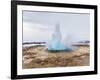 The Geothermal Area Haukadalur, Part of Tourist Route Golden Circle During Winter. Geysir Strokkur-Martin Zwick-Framed Photographic Print