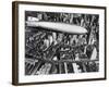 The German Airship, the Hindenburg, above Manhattan, New York in 1936, on its Way to its Berth at L-null-Framed Photographic Print