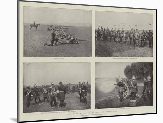 The German Army Manoeuvres in Westphalia-null-Mounted Giclee Print