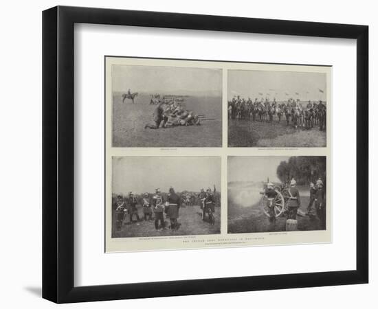 The German Army Manoeuvres in Westphalia-null-Framed Giclee Print