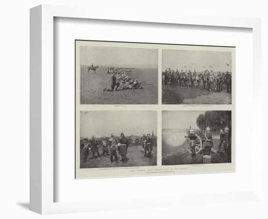 The German Army Manoeuvres in Westphalia-null-Framed Giclee Print