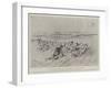 The German Army Manoeuvres, Infantry Resisting a Cavalry Charge-Melton Prior-Framed Giclee Print