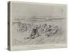 The German Army Manoeuvres, Infantry Resisting a Cavalry Charge-Melton Prior-Stretched Canvas