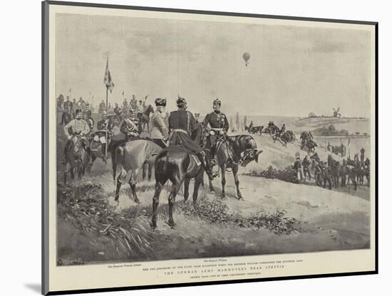 The German Army Manoeuvres Near Stettin-null-Mounted Giclee Print