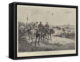 The German Army Manoeuvres Near Stettin-null-Framed Stretched Canvas