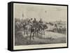 The German Army Manoeuvres Near Stettin-null-Framed Stretched Canvas