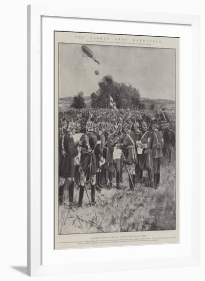 The German Army Manoeuvres-Henry Charles Seppings Wright-Framed Giclee Print