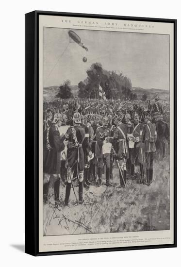 The German Army Manoeuvres-Henry Charles Seppings Wright-Framed Stretched Canvas
