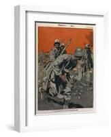 The German Army on the Western Front Makes Its Final Effort-Eduard Thony-Framed Art Print