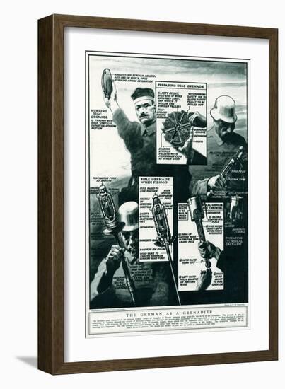 The German as a Grenadier 1918-S.W. Clatworthy-Framed Art Print