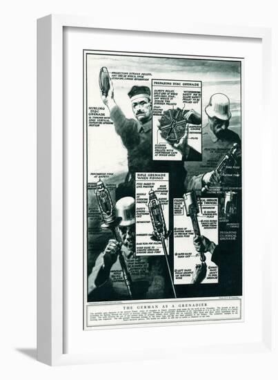 The German as a Grenadier 1918-S.W. Clatworthy-Framed Art Print